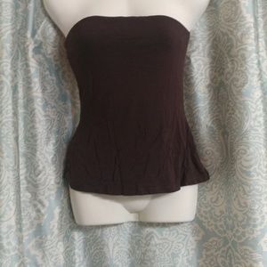 Brown tube top